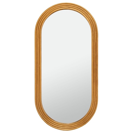 Safavieh 22.5 x 1.25 x 45.25 in. Jeanelle Oval Gold Mirror CMI1008A
